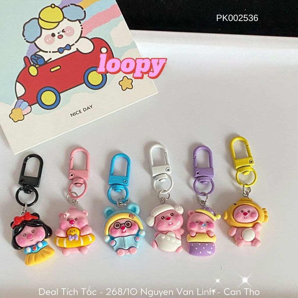 ** Móc khóa Mini Loopy nhiều hình cute