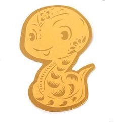 ** Linh phù dán điện thoại Rắn Vàng