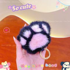 ** Móc khóa bông chân mèo to