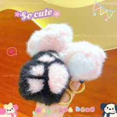 ** Móc khóa bông chân mèo to