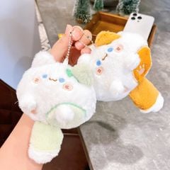 ** Móc khóa bông mèo bóp đuôi kêu