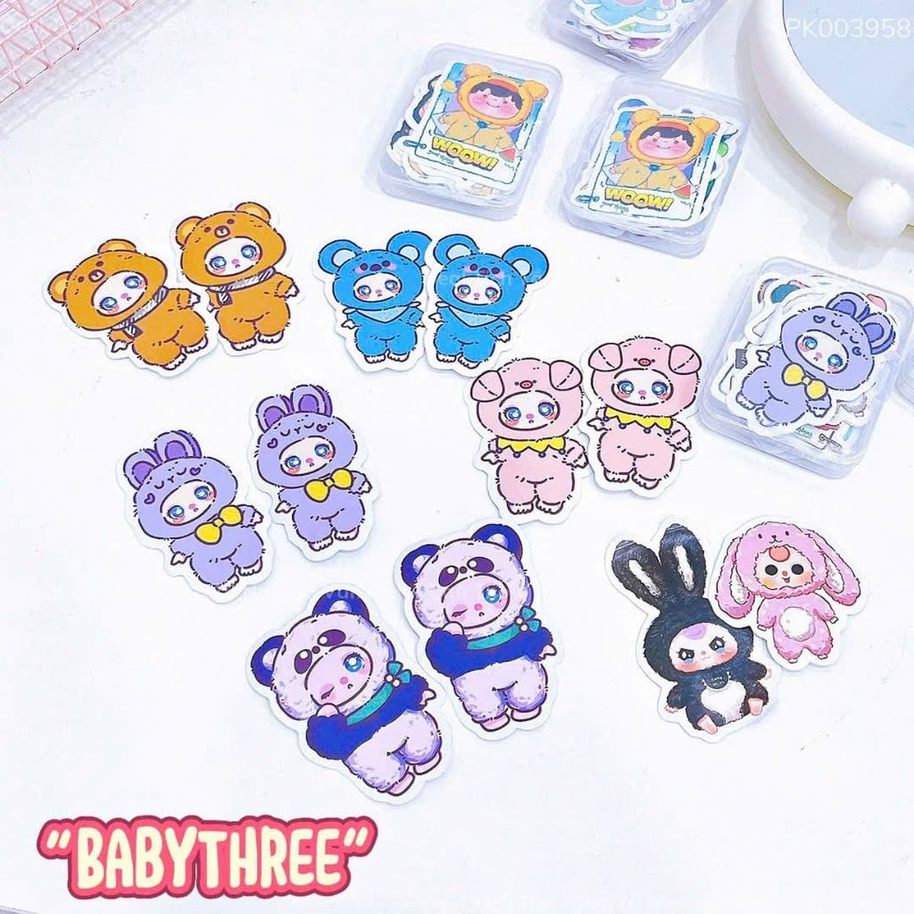 ** Set hình sticker Baby Three (Hộp)