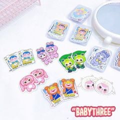 ** Set hình sticker Baby Three (Hộp)