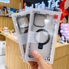 Ốp iPhone 11 Pro Max Likgus nhựa sọc đứng Magsafe giá đỡ