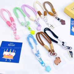 ** Dây đeo điện thoại kèm móc khóa mini