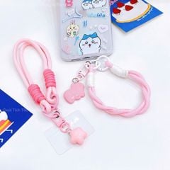 ** Dây đeo điện thoại kèm móc khóa mini
