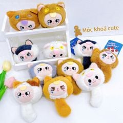 ** Móc khóa bông baby three bóp đuôi kêu