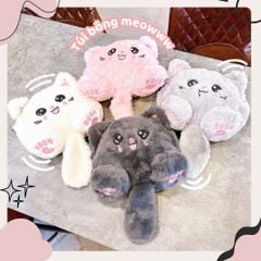 ** Túi đeo chéo/Balo mèo bông nhiều màu