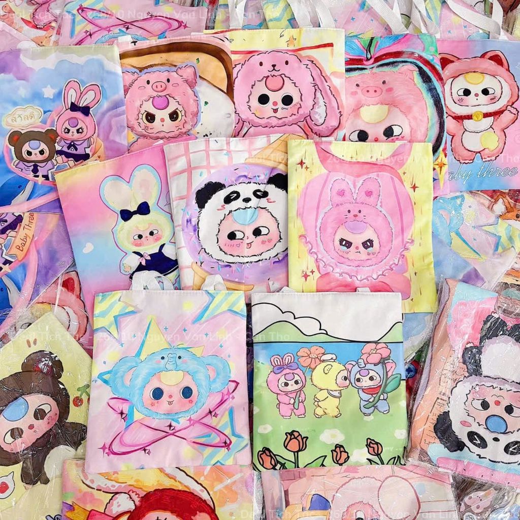 ** Túi tote Baby Three nhiều hình
