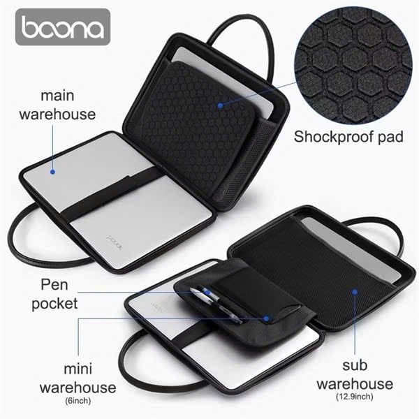 ** Túi chống sốc Boona 13.3 inch Form cứng có quai xách