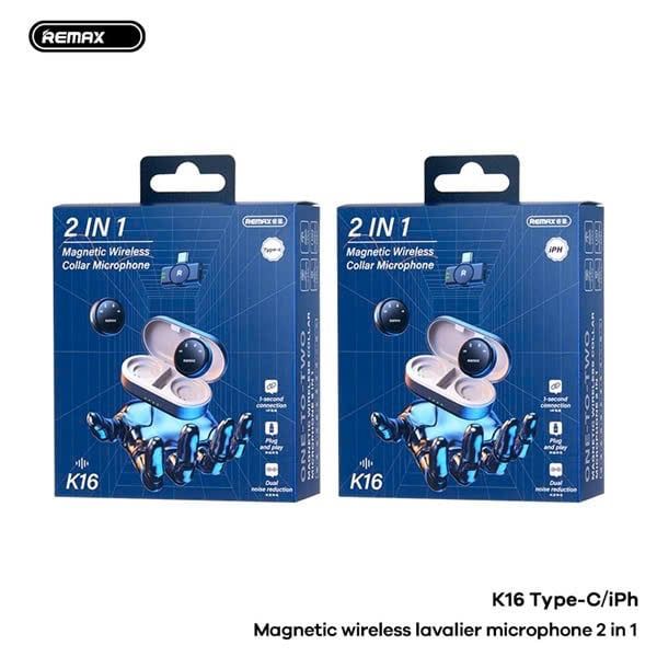 Micro cài áo Remax K16 2 Mic cổng Type C
