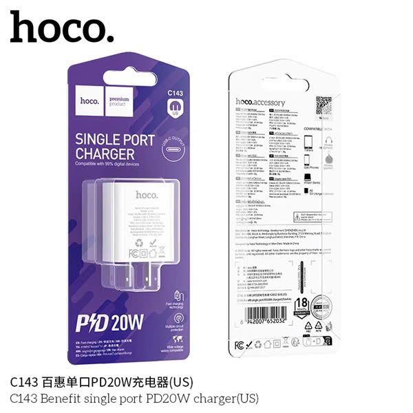 Cóc sạc Hoco C143A 20W
