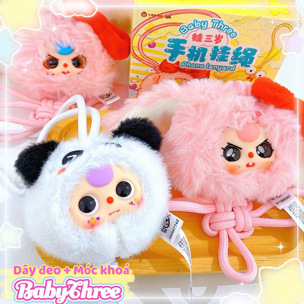** Hộp Random Baby Three dây đeo điện thoại