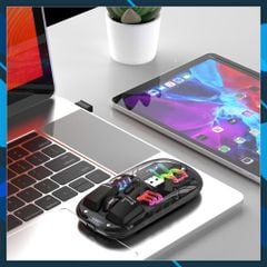 Chuột không dây + BT Coteci Magic Crystal IV Led RGB