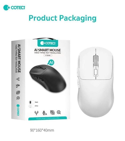 Chuột không dây + BT Coteci AI Smart