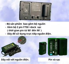 Đèn U800 RGB kèm pin kèm chân