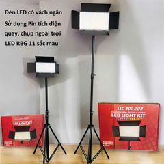 Đèn U800 RGB kèm pin