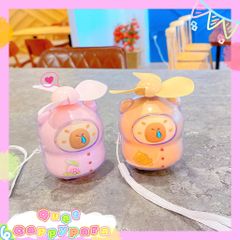 ** Quạt Capybara cầm tay 3 cánh
