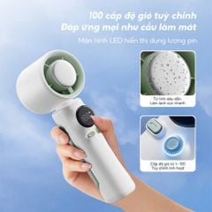 Quạt phản lực cầm tay + sò lạnh SS026 4.000mAh