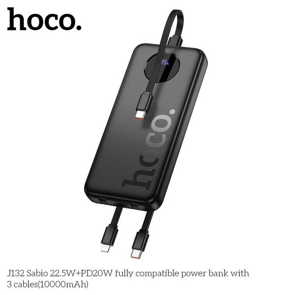 PDP Hoco J132 10.000mAh 22.5W kèm cáp