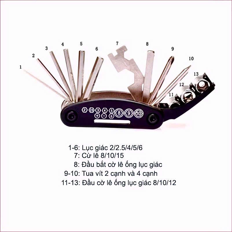 Vít 13 đầu xếp gọn