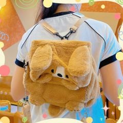 ** Túi đeo bông gấu nâu