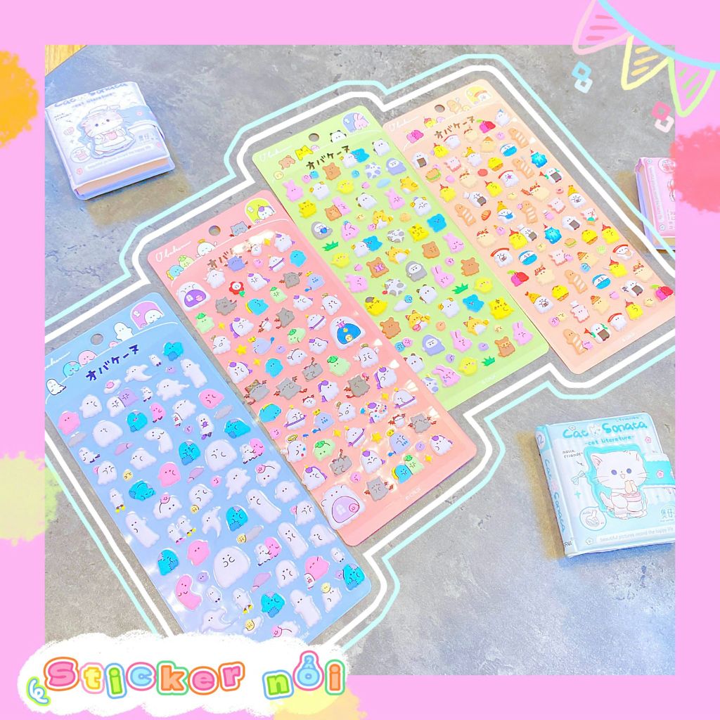 ** Set hình sticker nổi con ma