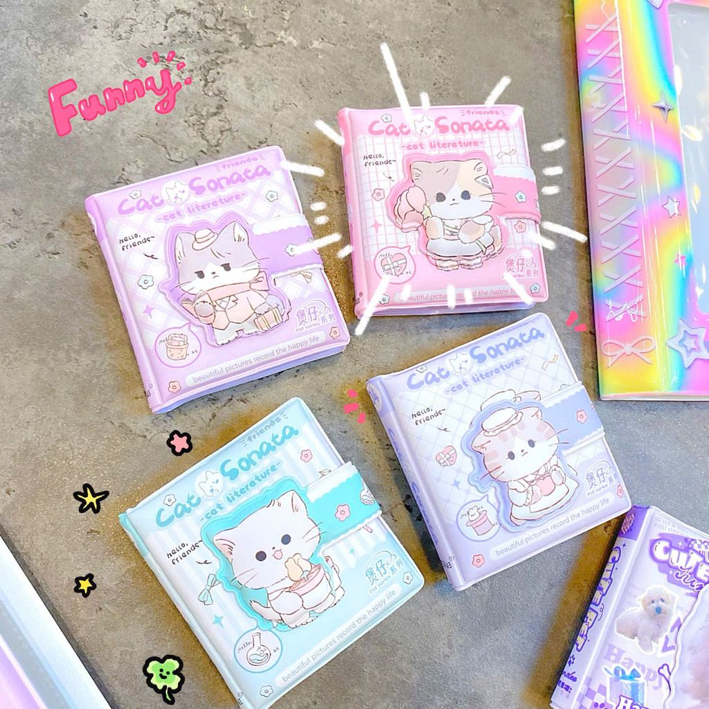 ** Sổ tay ghi chép 6x7cm có quai gài nhiều hình