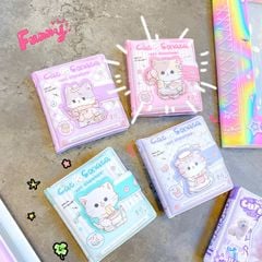 ** Sổ tay ghi chép 6x7cm có quai gài nhiều hình