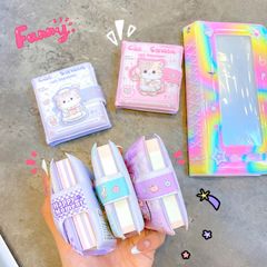 ** Sổ tay ghi chép 6x7cm có quai gài nhiều hình