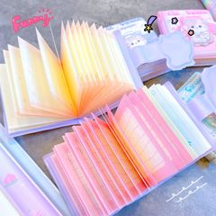 ** Sổ tay ghi chép 6x7cm có quai gài nhiều hình