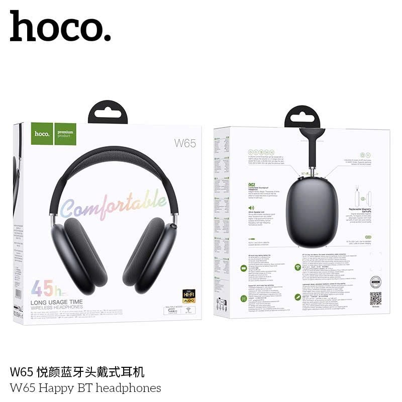 Headphone Bluetooth Hoco W65