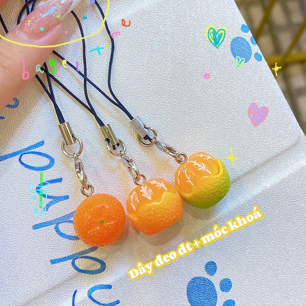 ** Dây đeo điện thoại trái quýt lột vỏ