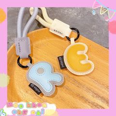 ** Dây đeo giả da chữ cái nhiều màu