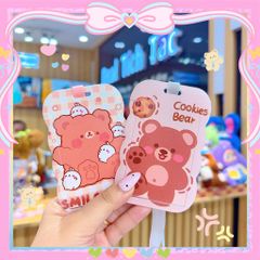 ** Thẻ dọc đeo bảng tên gấu nâu nhiều hình