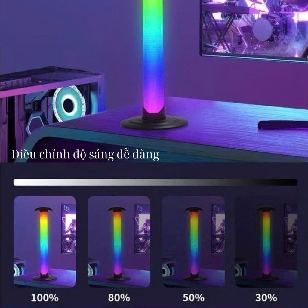 ** Đèn Led RGB có giá đỡ Headphone có APP