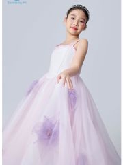 Váy công chúa bé gái tết viền hai dây dáng corset tùng xoè màu tím pastel ngọt ngào Ban Mai Dress - Eunoia By AN