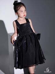 Váy công chúa cho bé gái màu đen gắn nơ Galina Dress - Eunoia by AN