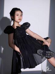 Váy công chúa cho bé gái màu đen tay bồng Irina Dress - Eunoia by AN