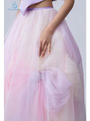 Set áo cổ yếm tím kèm chân váy công chúa voan xoè pastel ombre ngọt ngào Hồ Điệp Dress - Eunoia By AN
