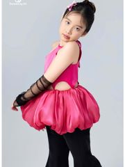 Set áo yếm bồng dáng quả bí kèm quần ống loe cho bé gái Diễm Nhi - Eunoia By AN