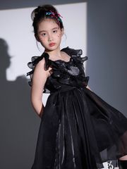 Váy công chúa cho bé gái màu đen tay bèo Aliana Dress - Eunoia by AN