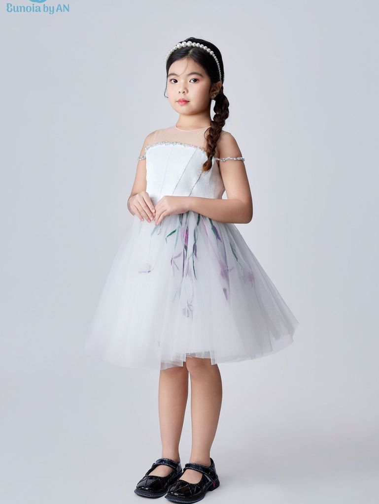 Váy công chúa bé gái tết viền hai dây Kỳ Vũ Dress - Eunoia By AN