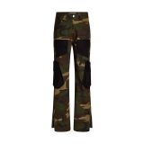  Quần dài camo nam nữ túi hộp ống rộng | KAC CAMO CARGO PANTS 