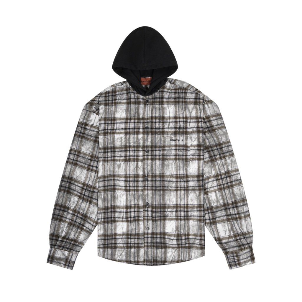  Áo Khoác Sơmi Caro Có Mũ Nam Tay Dài | KAC HOODED FLANNEL SHIRT 