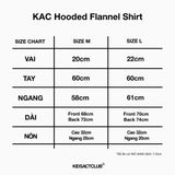  Áo Khoác Sơmi Caro Có Mũ Nam Tay Dài | KAC HOODED FLANNEL SHIRT 