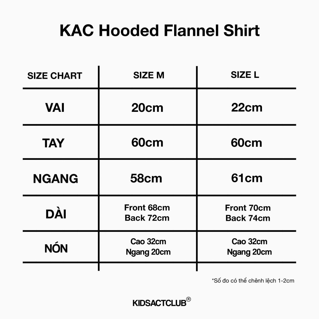  Áo Khoác Sơmi Caro Có Mũ Nam Tay Dài | KAC HOODED FLANNEL SHIRT 