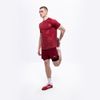 LYB RUNNING TEE – BURGUNDY RED