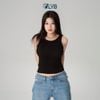 Áo ba lỗ cổ tròn nhiều màu đen/xám/kem