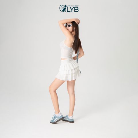 Chân váy LYB 3 tầng ren nhún cá tính